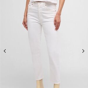 Agolde Riley High-Rise Straight Cropped Denim Jeans in Whip Size 29